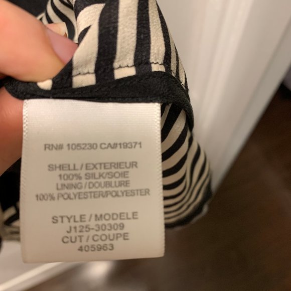 Black and white 100% silk Joie slip dress - Picture 4 of 5